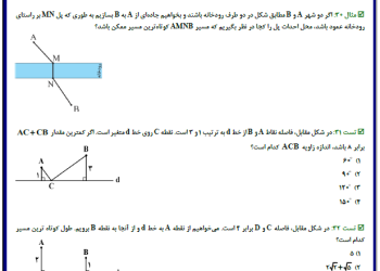 جزوه PDF درسی فصل دوم هندسه 2 پایه یازدهم